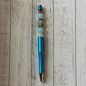 Light Blue Beaded Pen