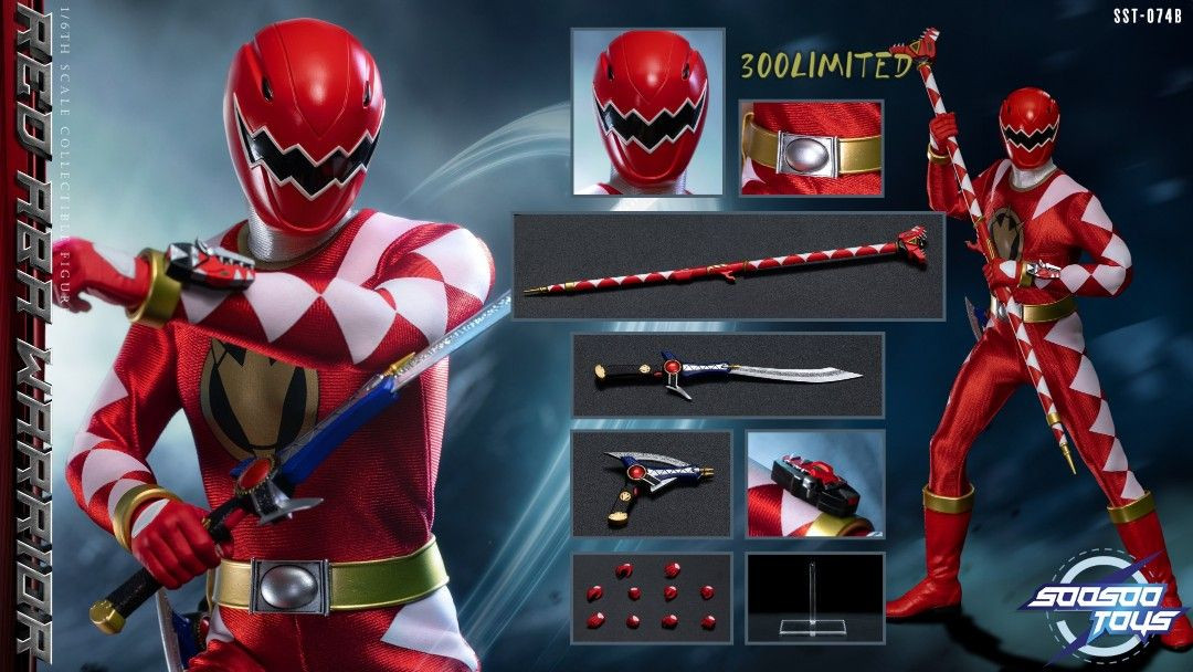 Soosootoys SST-074 爆竜戦隊アバレンジャー アバレッド Soosootoys SST074B Red Aba Warrior 1/6 Scale Figure