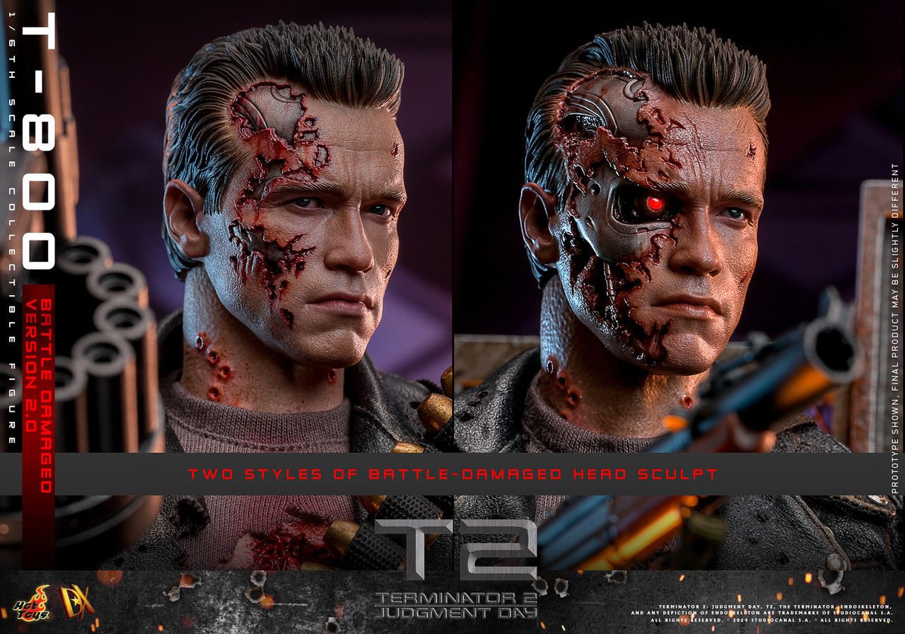 Hot Toys DX46 T-800 (Battle Damaged Version 2.0) 1/6 Figure