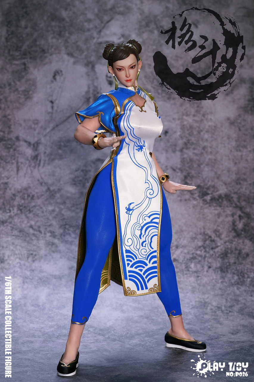 Play Toy P026 Fighting Goddess White Cheongsam Version 1/6