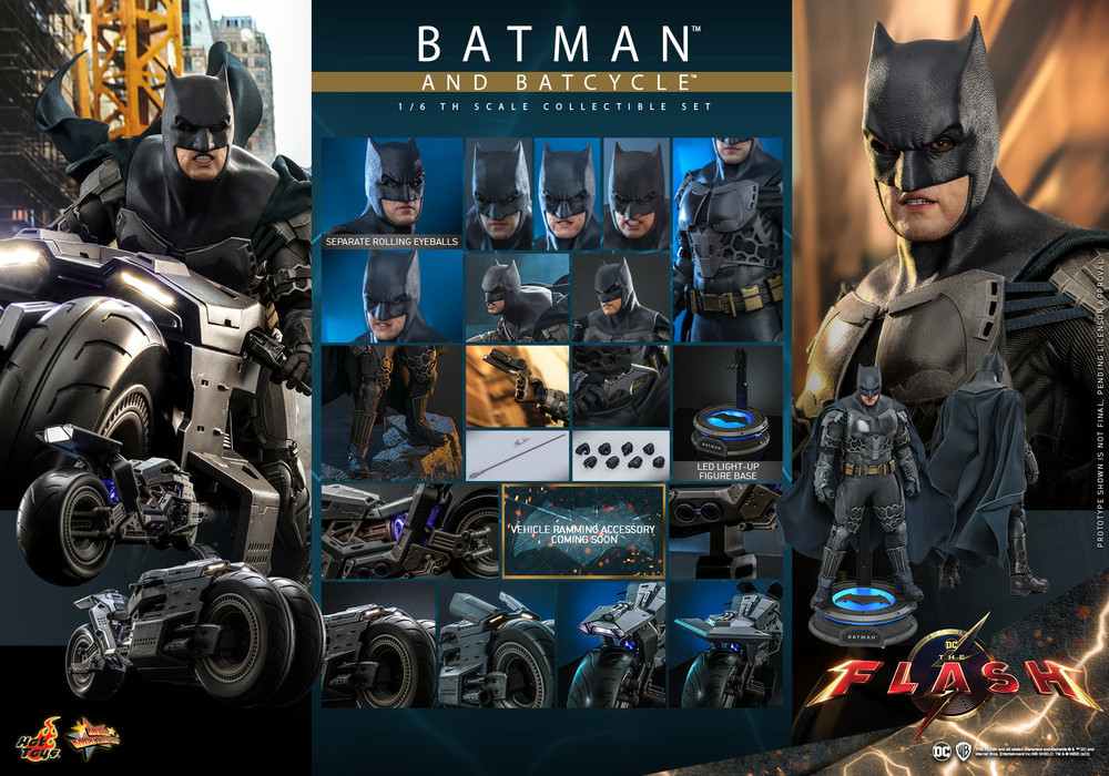 Hot Toys MMS705 Batman and Batcycle The Flash 1/6 Figure