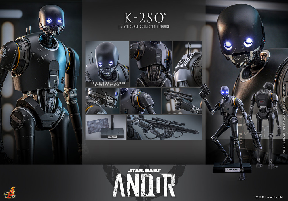 Hot Toys TMS156 1/6 K-2SO Star Wars Andor Collectible Figure
