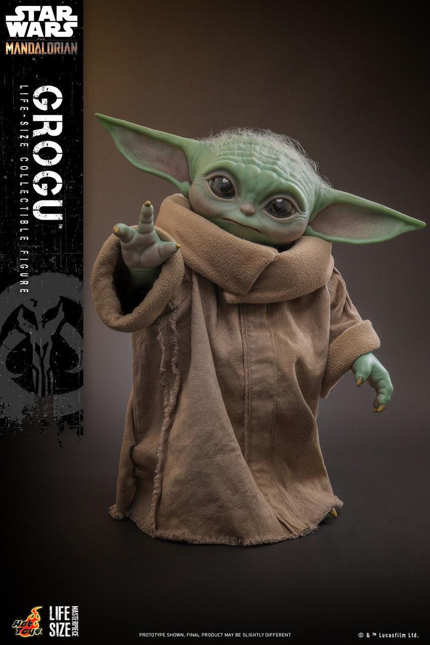 新品 ホットトイズ LMS015 マンダロリアン 1/1 グローグー grogu Hot Toys LMS015 The Mandalorian Grogu Life-Size Collectible