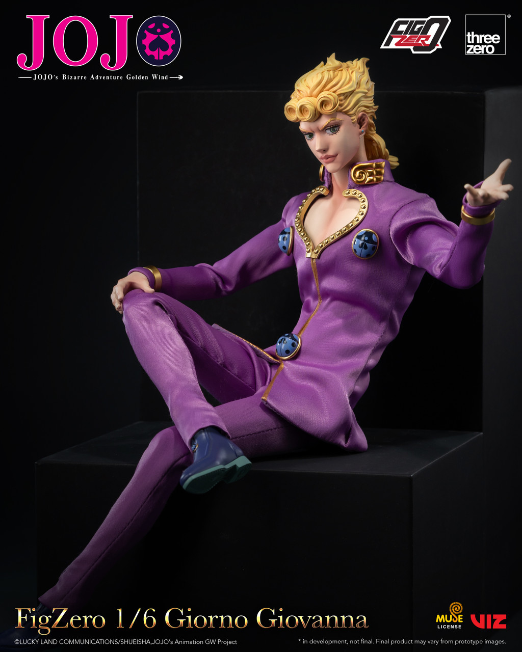 ThreeZero 3Z0657 JOJO's Bizarre Adventure Giorno Giovanna 1/6 Figure