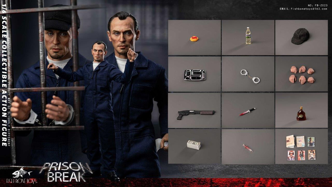 Fish Bone Toys FB-Z023 T-Bag (Prison Break) 1/6 Scale Figure