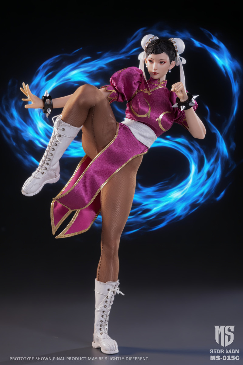 Star Man MS-015 Female Fighter 1/6 Figure (Red / Pink / Purple