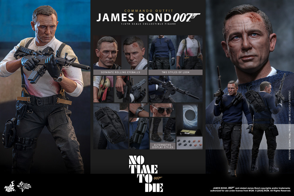 Hot Toys MMS804 1/6th Scale James Bond (Commando Outfit) – No Time To Die