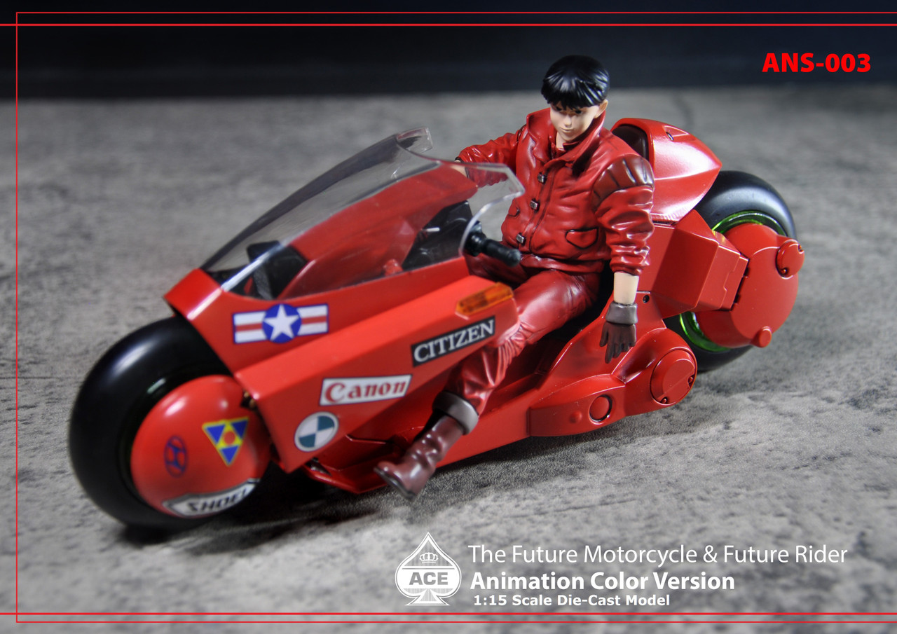 Ace Toyz ANS‑003 The Future Motorcycle + Biker DX Version (Red) 1