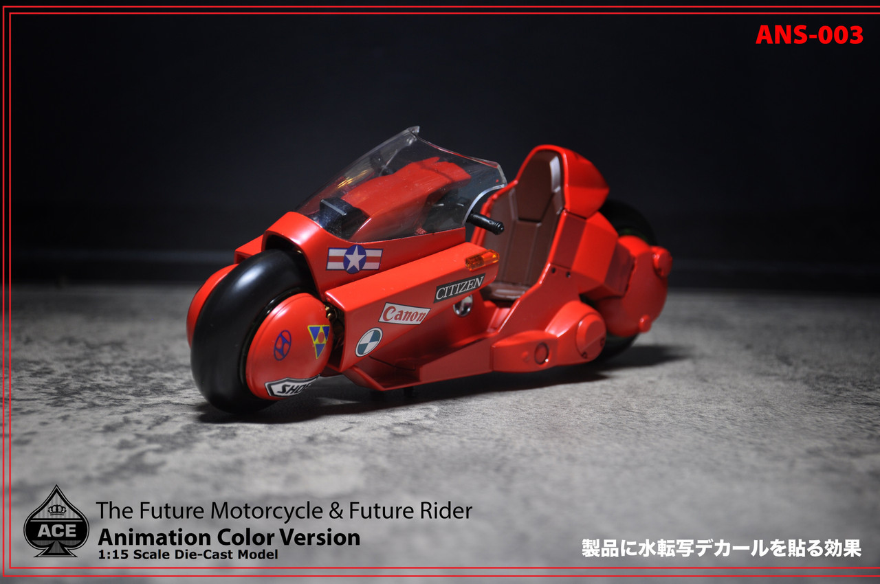Ace Toyz ANS‑003 The Future Motorcycle + Biker DX Version (Red) 1