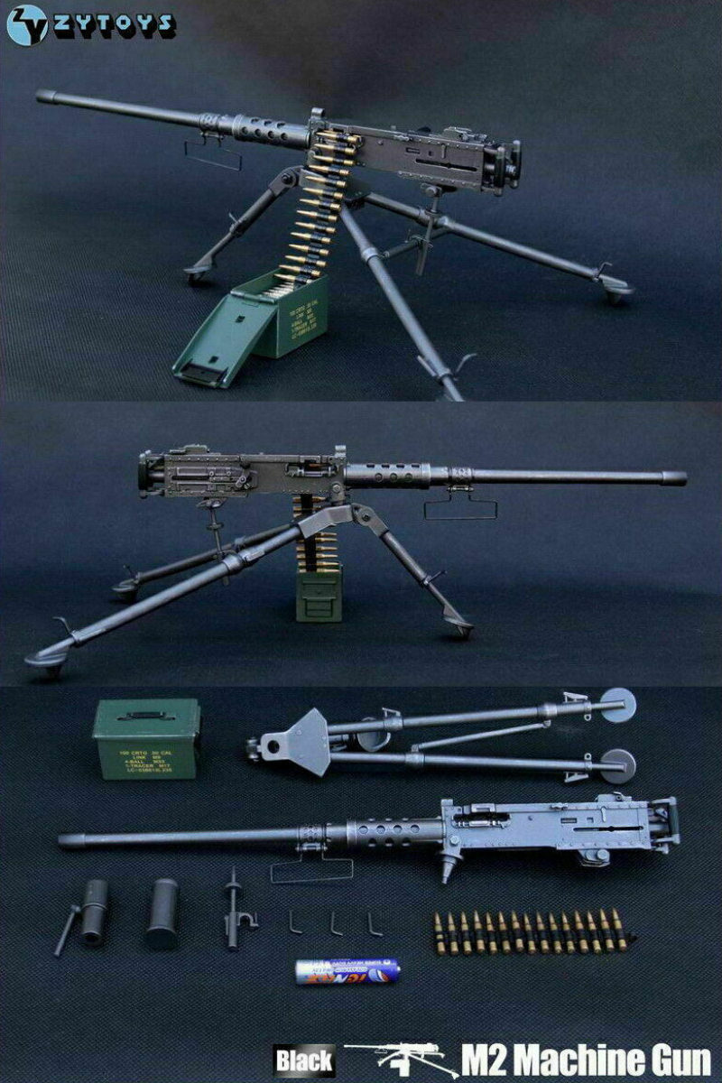 ZY Toys 1&frasl;6 Scale Browning Machine Gun ZY8031A Fit 12'' Action