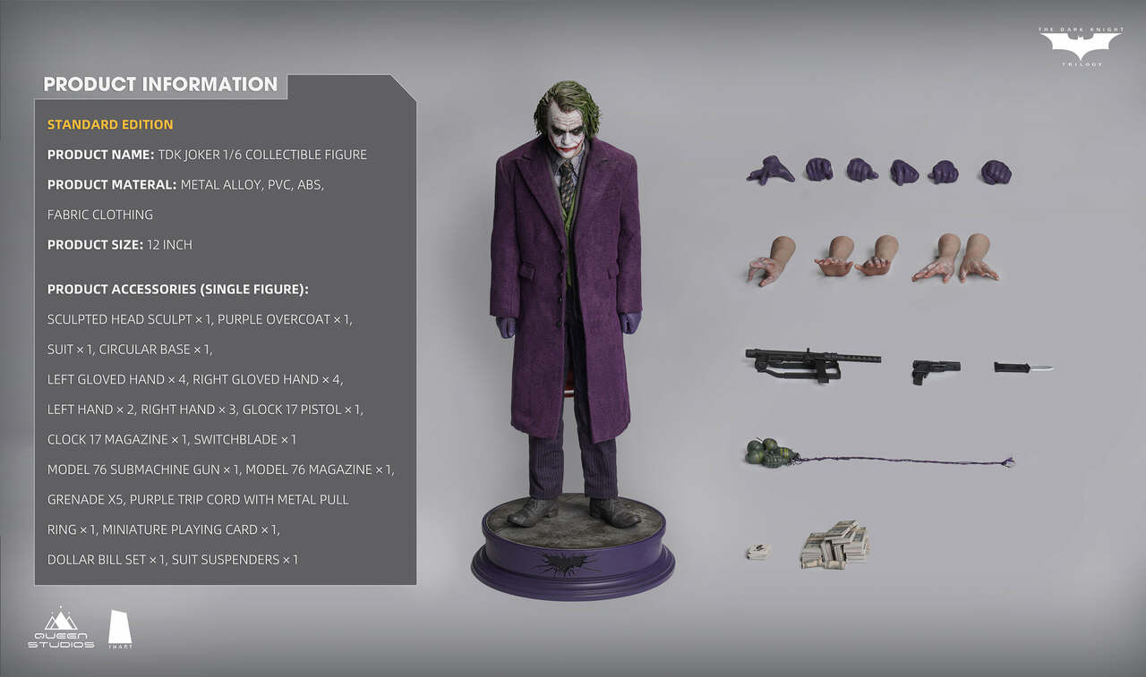 INART JOKER Standard ver Heath Ledger 1/6 Action Figure