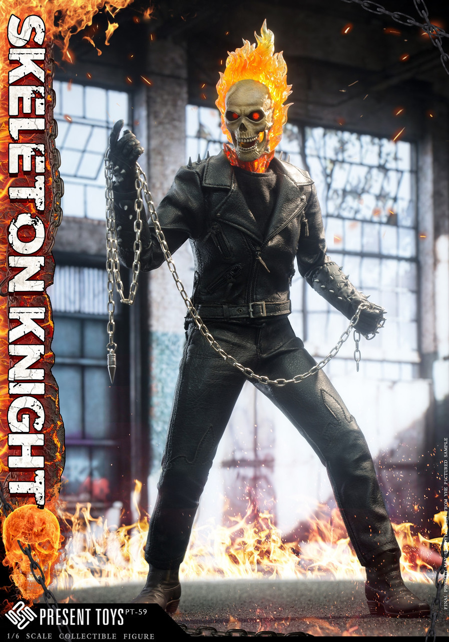 Present toys ghost rider sp59 1/6 Skeleton Knight