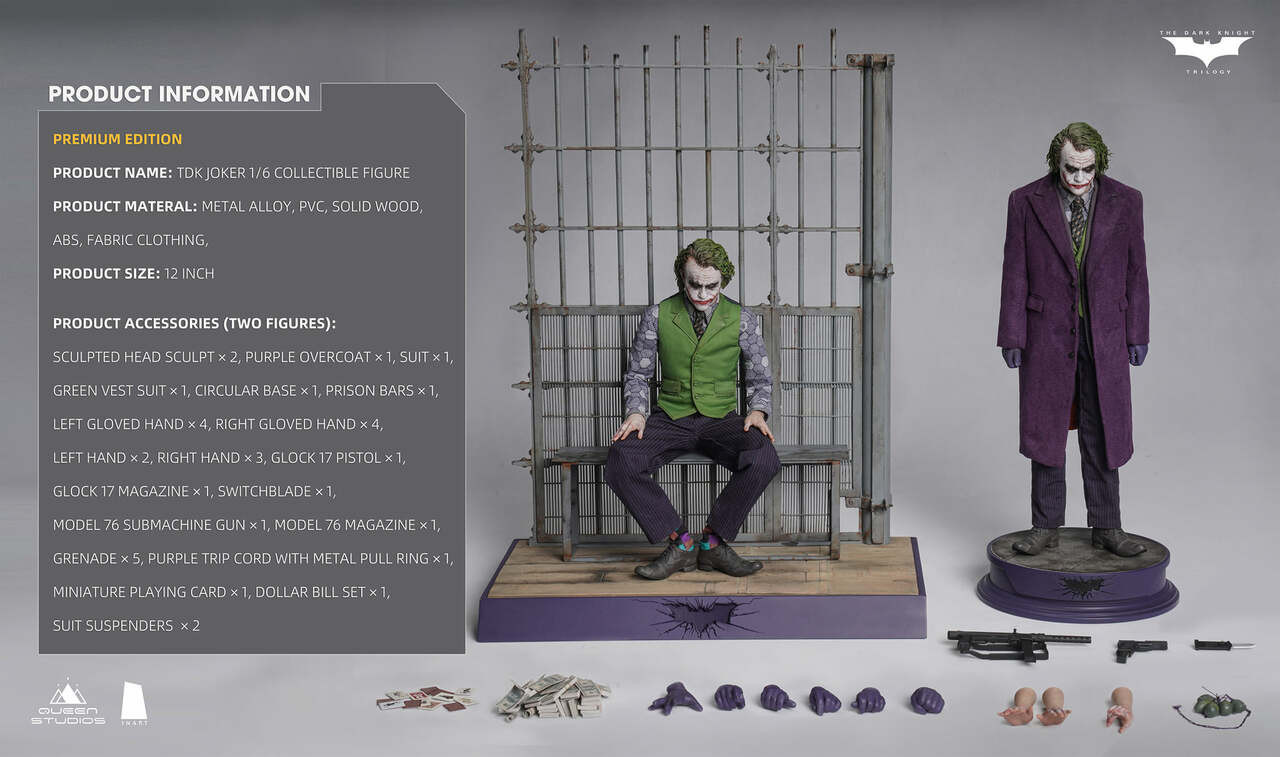 InArt The Dark Knight – The Joker 1/6th scale Collectible Figure