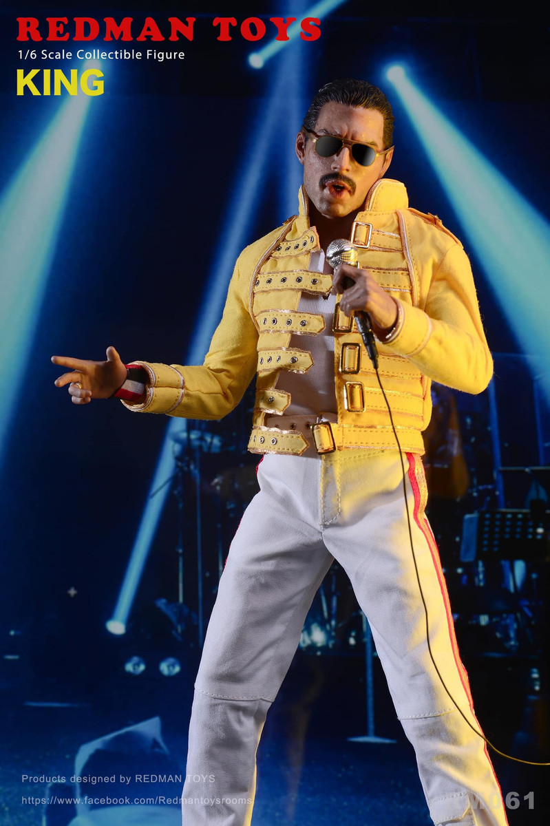 REDMAN TOYS RM061 The Rock Band King Freddie Mercury 1/6 Figure