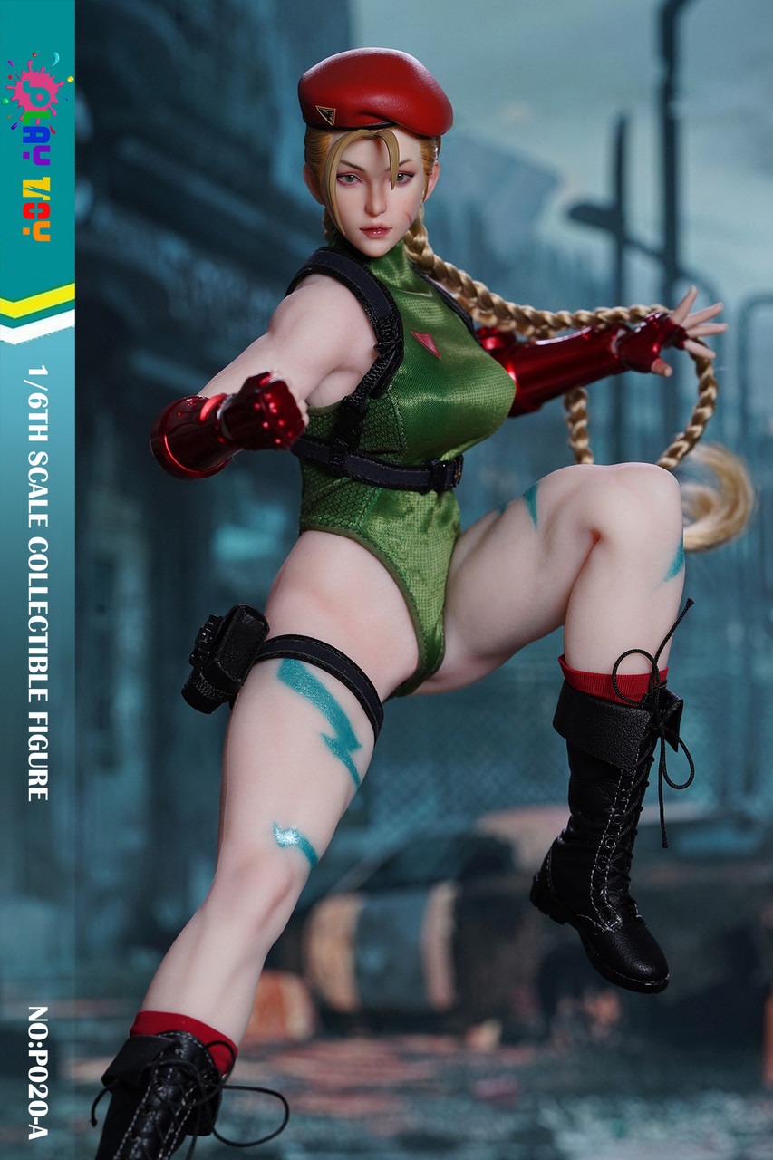 PLAY TOY 1/6 フィーメイル ファイター グリーン版 P020-A Play Toy Cammy P020-A Green Street Female Fighter 1/6 Figure