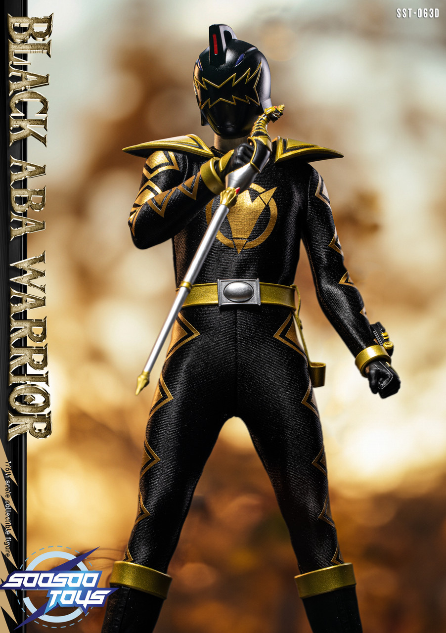 Soosootoys SST063D Black Aba Warrior 爆龍戰隊黑 1/6 Action Figure