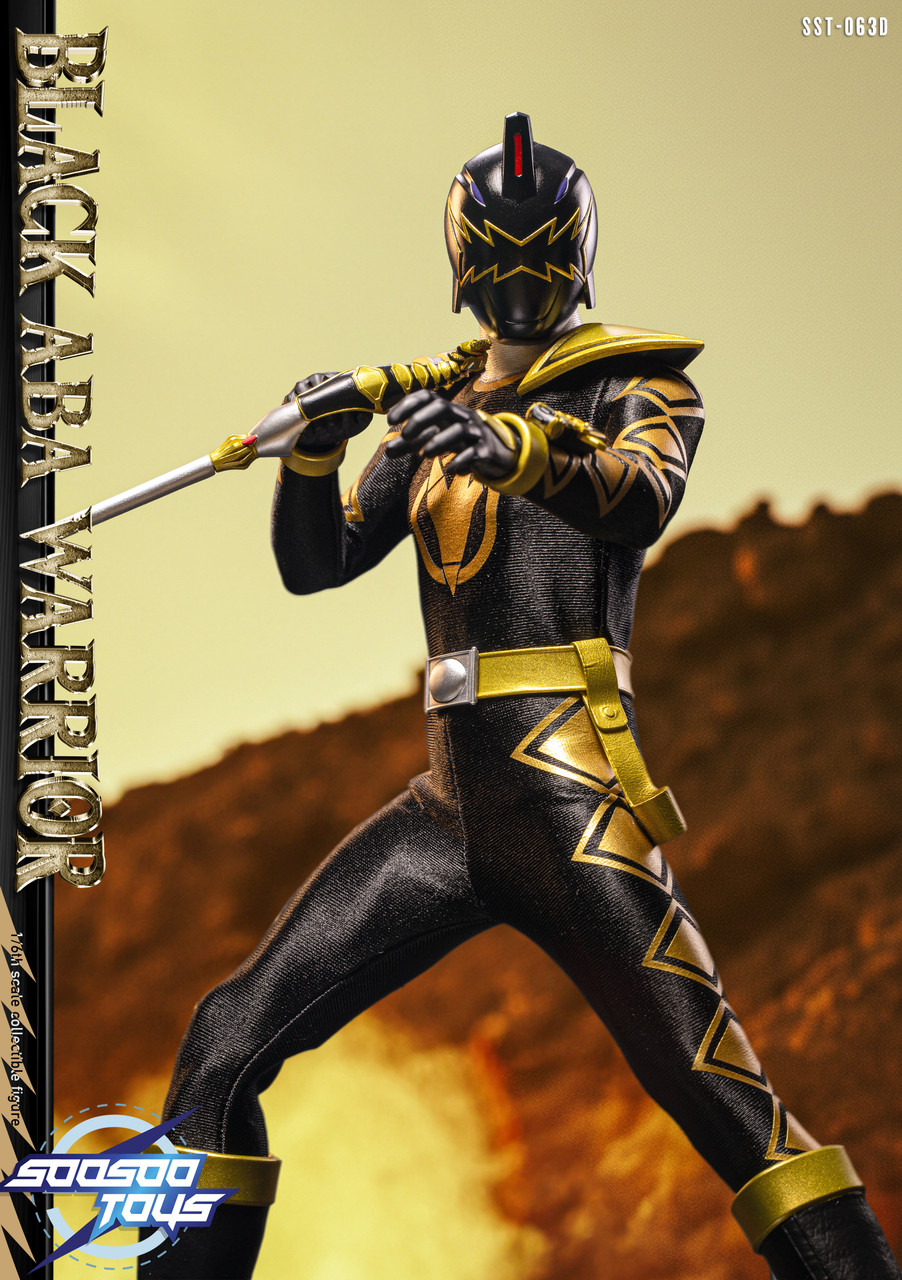 Soosootoys SST063D Black Aba Warrior 爆龍戰隊黑 1/6 Action Figure
