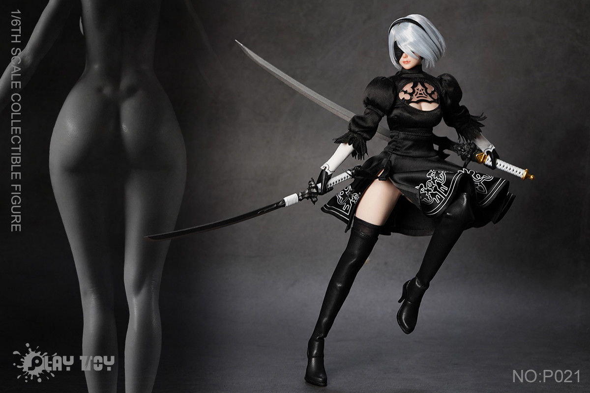 Play Toy P021 Sexy Humanoid Robot 2B 1/6 Figure
