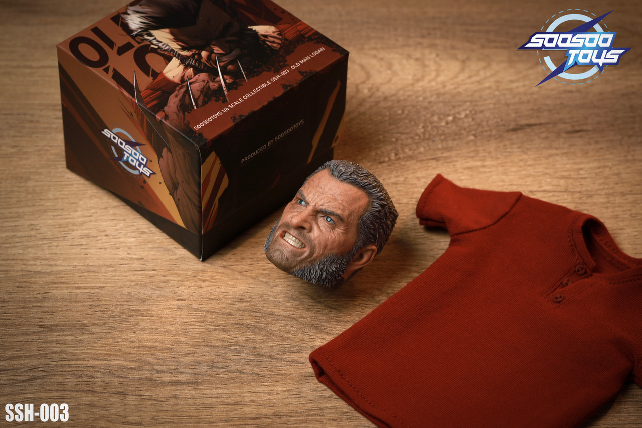 Soosootoys SST045 SSH003 Old Man Logan 1/6 Figure Head Red T