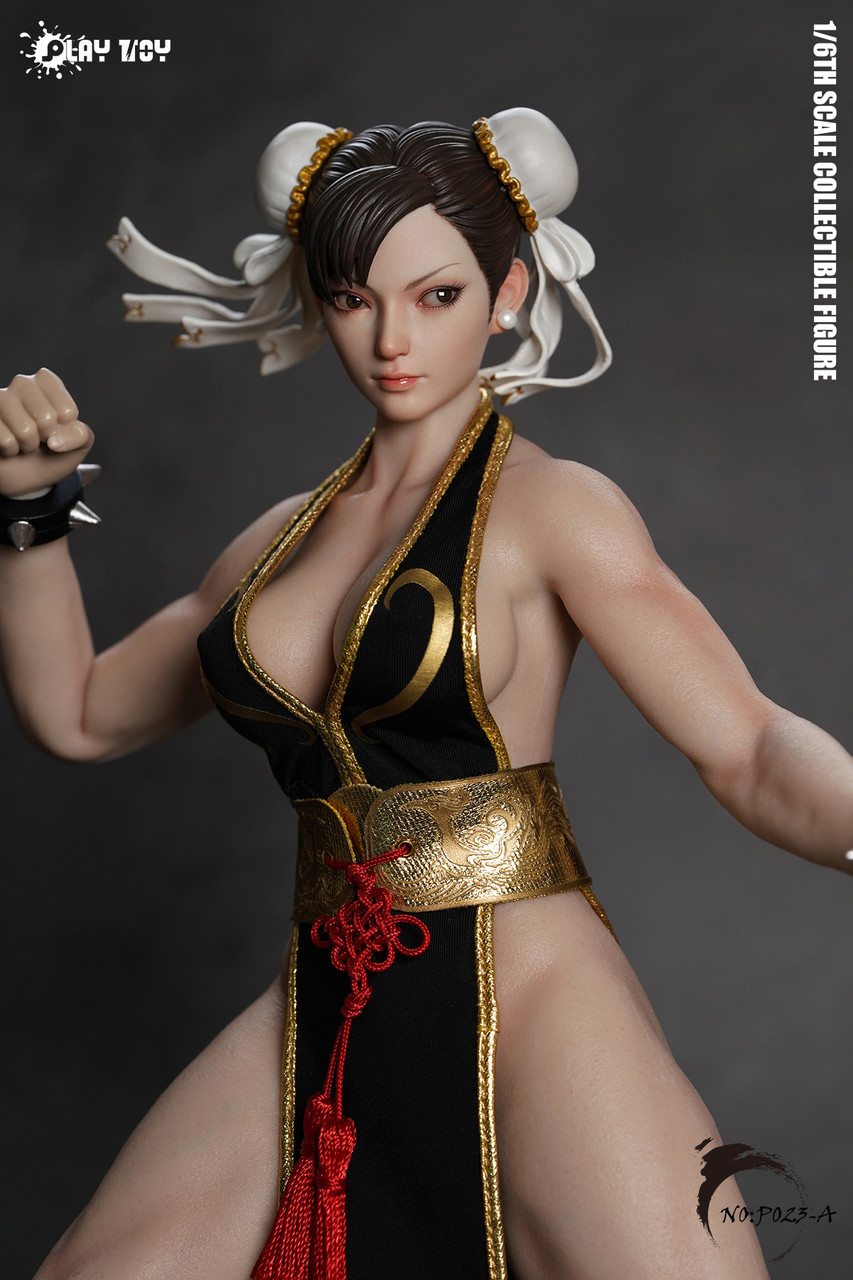 1/6 春麗 アクションフィギュア シームレス素体 P023A playtoy Play Toy P023A Combat Godness Street Fighter Chun Li 1/6 Scale