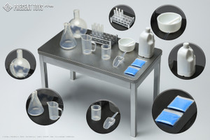 Present Toys PT-SP99 1/6 Scale Laboratory Cooking Accessory Set Present Toys PT-SP99 1/6 Scale Laboratory Cooking Accessory Set