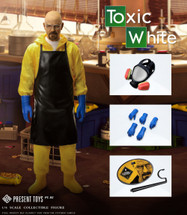 Unleash the Chemistry with the Present Toys SP97 1/6 Scale Toxic White Breaking Bad Figure Unleash the Chemistry with the Present Toys SP97 1/6 Scale Toxic White Breaking Bad Figure