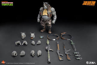 LINGJIHUN LJ004A Rocksteady Heavy Assault Trooper 1/12 TMNT Figure