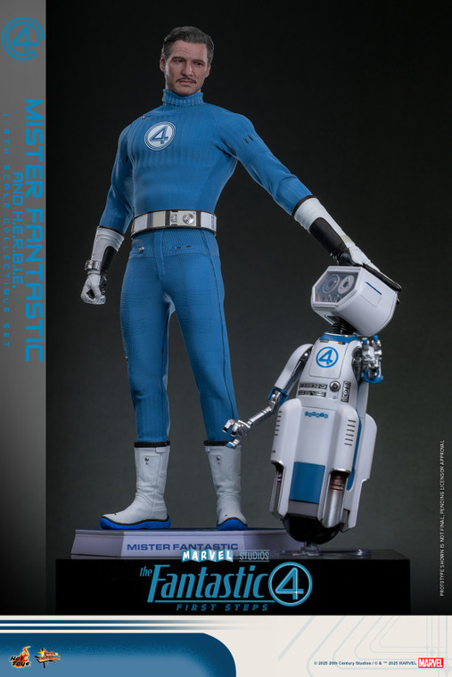 Hot Toys MMS822 Mister Fantastic and H.E.R.B.I.E. The Fantastic Four: First Steps 1/6th Scale Figure