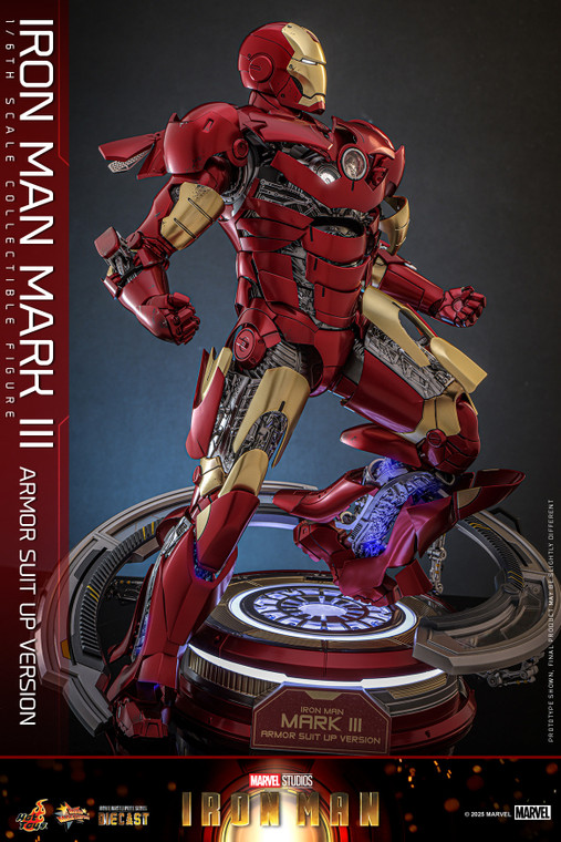 Hot Toys MMS825D72 1/6th scale Iron Man Mark III (Armor Suit Up Version) Collectible Figure