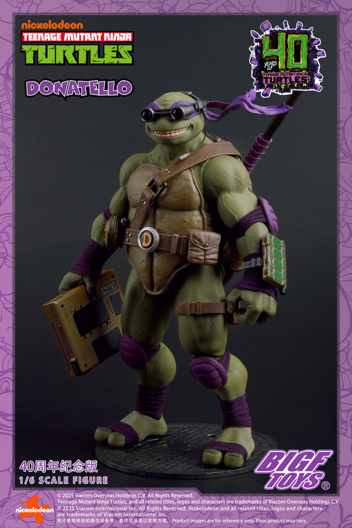 BIGFTOYS BIGF-003 TNMT Donatello 40th Anniversary Edition 1/6 Scale Figure