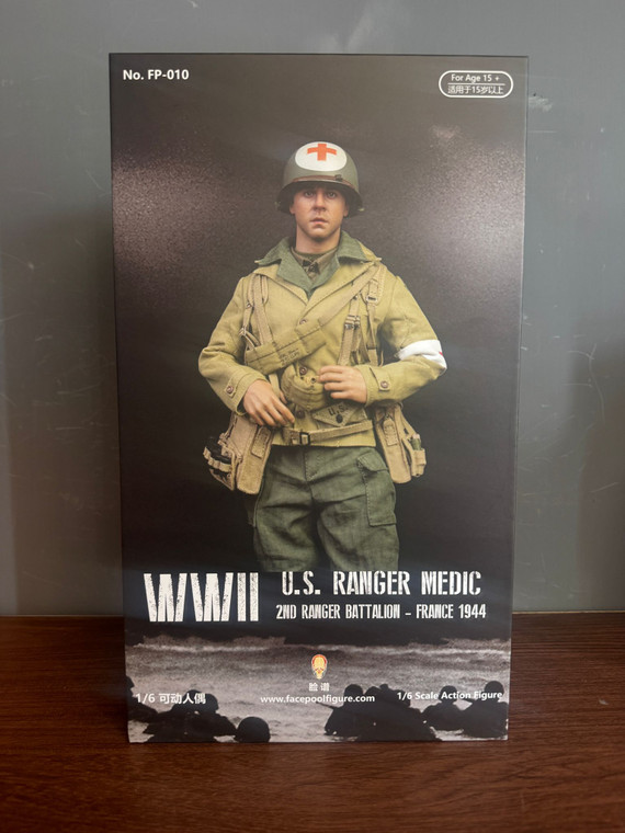 Facepool FP010 WWIIUS Ranger Combat Medic (Re-issue) 1/6 Scale Figure In Stock