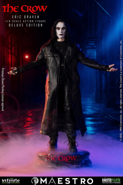 Kaustic Plastik The Crow Eric Draven Luxury 1/6 Scale Action Figure (Deluxe Rooted Hair Edition)