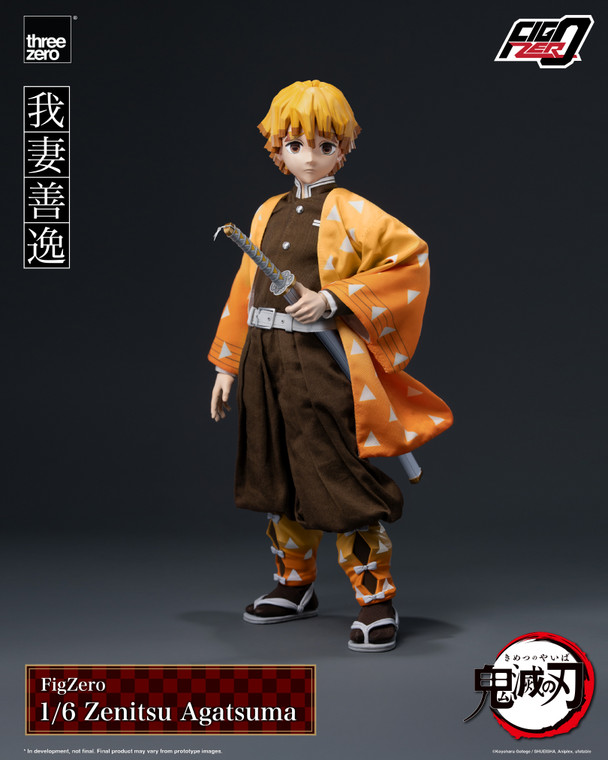 Threezero 3Z0669 FigZero Zenitsu Agatsuma 1/6 Scale Figure 我妻善逸 鬼灭之刃