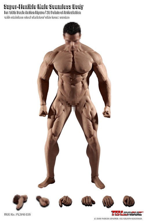 TBLeague PL2018-M35 1/6th Scale Super Flexible Male Seamless Muscular Body