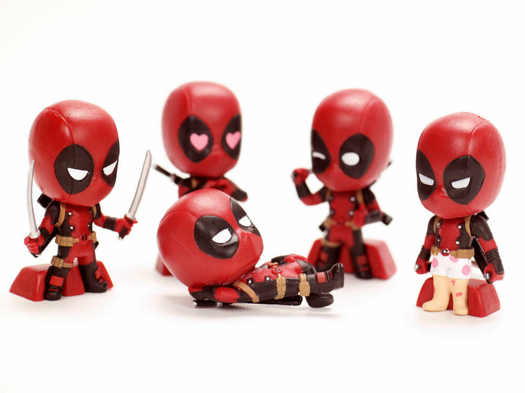 Marvel Deadpool Ichan Gashapon Mini Figure Set by Takara Tomy Arts