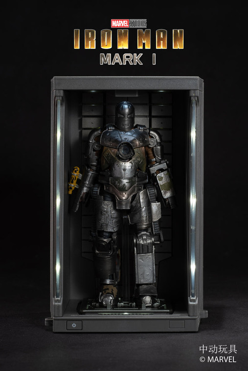 ZD Toys Iron Man Mark I MK1 Light Up 1/10 Scale Figure