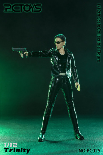 PB-LTC2-BLK: 1/12 Nero Tessuto Cablata Trench Per 6" Action - Foto 10