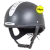 MIPS Equestrian helmet in back with a silver vent