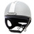 MIPS Equestrian helmet in silver with a silver vent