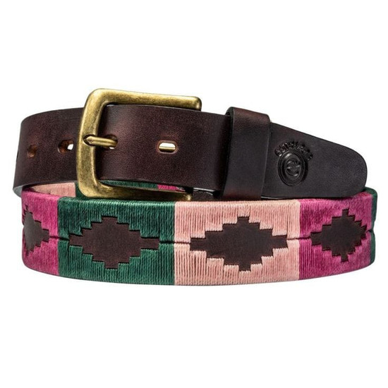 Correas En Cuero Para Hombre  Decorada En Hilo