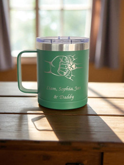 Personalised Thermal Insulated Mug with Lid– 400ml