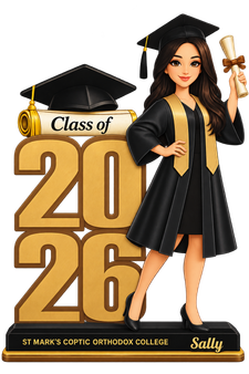 Personalised Wooden Graduation Plaque with Custom Avatar