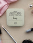 Personalised Vegan Leather Jewellery Case Box - Birth Month Flowers