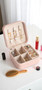 Personalised Leatherette Jewellery Case Box - Birth Month Flowers