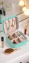 Personalised Leatherette Jewellery Case Box - Birth Month Flowers