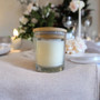 Medium Engraved Bamboo Lid Wedding Favour Candle