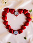 Personalised Vegan Dark Chocolate Red Hearts for Wedding Guests