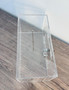 Clear Acrylic Lock Box with Key – 4.5mm Thick Donation & Ballot Box