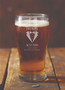 Engraved 500ml Schooner Beer Glass – Groom & Groomsmen Keepsake