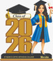 Personalised Wooden Graduation Plaque with Custom Avatar